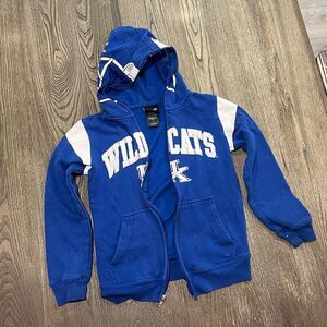 Gen 2 Sports Kids Kentucky Wildcats Zip-Up Hoodie Sweatshirt Blue White Small/8